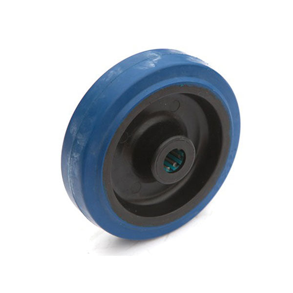 Roues REB DE REMPLACEMENT - ROUES ÉLASTIQUES bleu/gris avec centre en polyamide - ROUES DE TRANSPORT et INDUSTRIELLES - (Pack de 4) Roues REB DE REMPLACEMENT - ROUES ÉLASTIQUES bleu/gris avec centre en polyamide - ROUES DE TRANSPORT et INDUSTRIELLES - (Pack de 4)